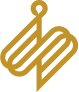 Isotipo dorado de Aesculapyus Actualización Médica Continua, inspirado en el cetro de Asclepio, símbolo de la medicina. Identidad visual oficial de los cursos ENARM.
