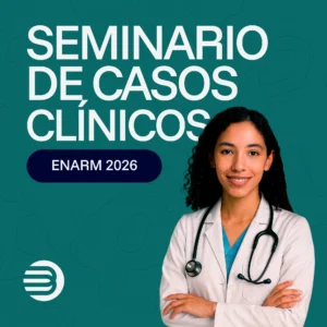 Imagen promocional del Seminario de Casos Clínicos ENARM de Aesculapyus. Preparación intensiva en resolución de casos clínicos para el ENARM.